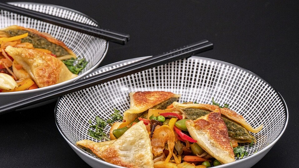 Scharfe Maultaschen auf asiatische Art von buerger