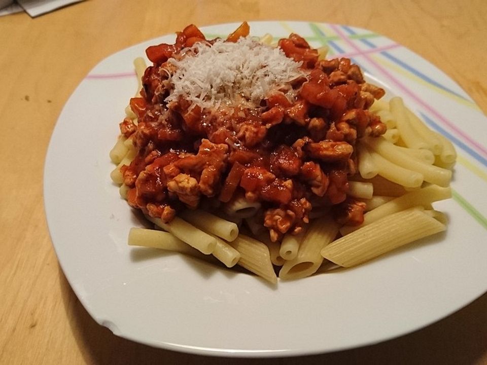 Makkaroni mit Geflügel - Bolognese von Zicke1982| Chefkoch