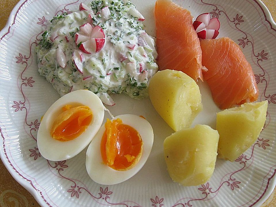 Kartoffeln mit Kräuterjoghurt und Ei von GoldDrache| Chefkoch