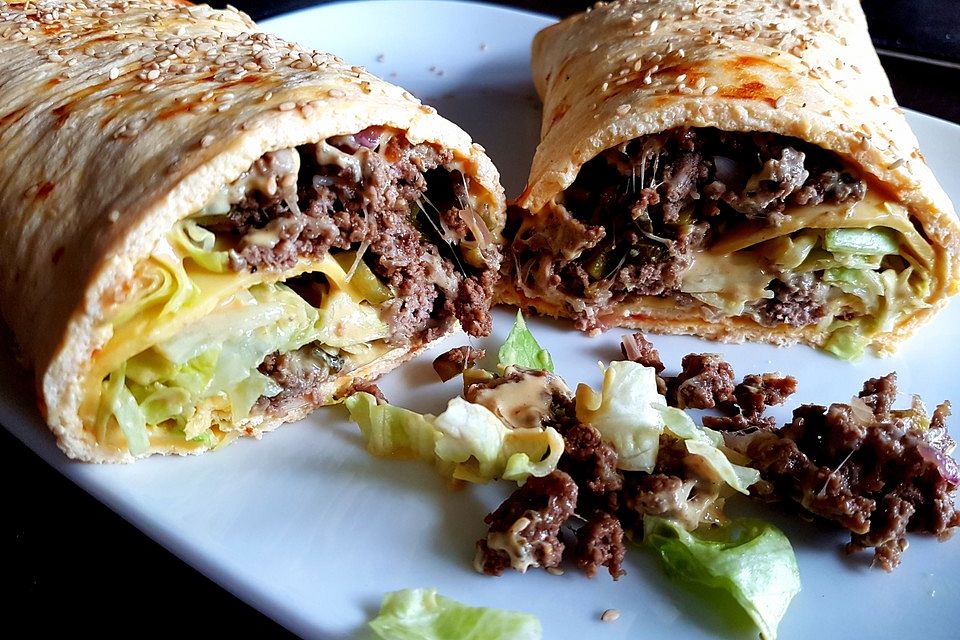 Low-Carb Big Mac-Rolle