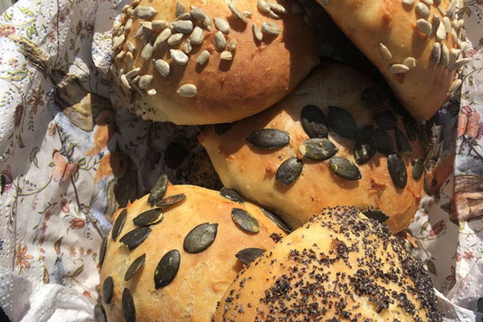 Dinkel-Skyr-Brötchen ohne Hefe