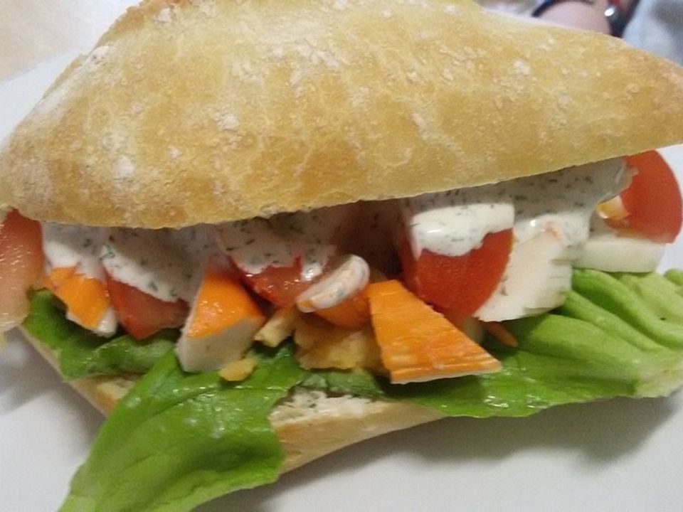 Sandwich mit Surimi von marga74 Chefkoch