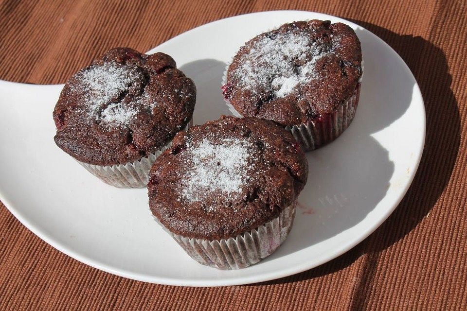 Schoko-Jostabeeren-Muffins