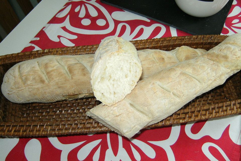 Flûtes, französische Weißbrotstangen