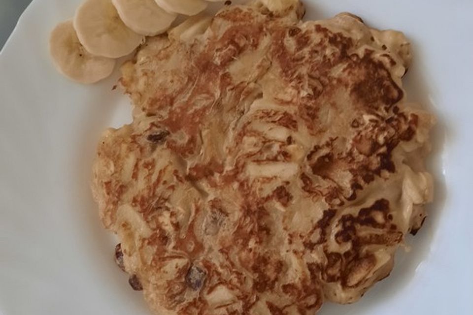 Gesunde Apfel-Bananen-Pancakes