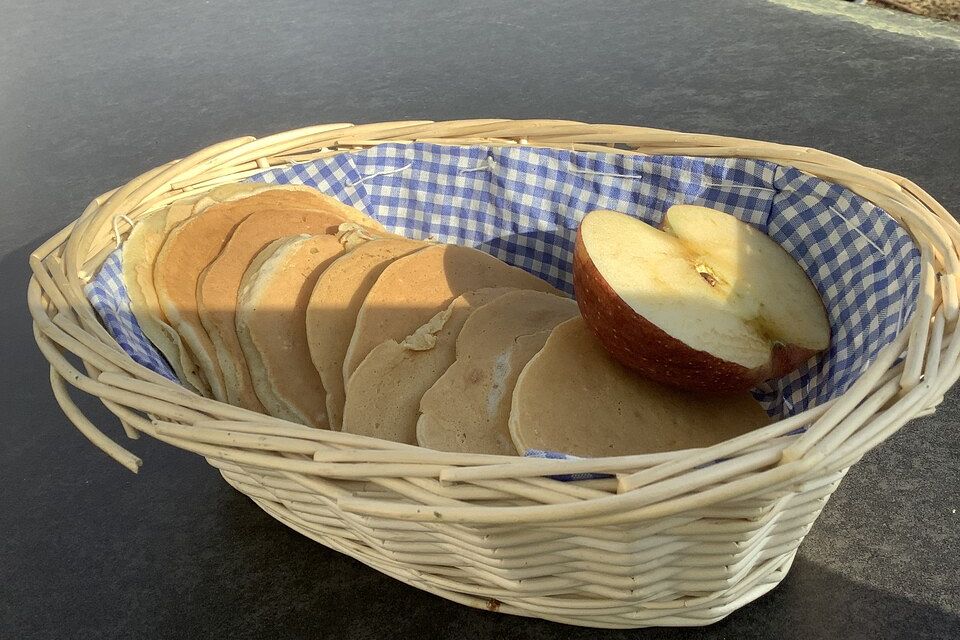 Gesunde Apfel-Bananen-Pancakes