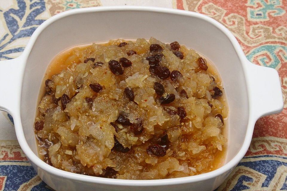 Indisches Apfel-Rosinen-Chutney