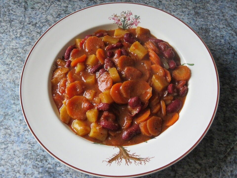 Kidneybohnen-Eintopf mit Kartoffeln und Möhren von HannaZucchini| Chefkoch