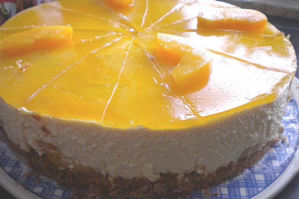 Pfirsich-Maracuja-Torte