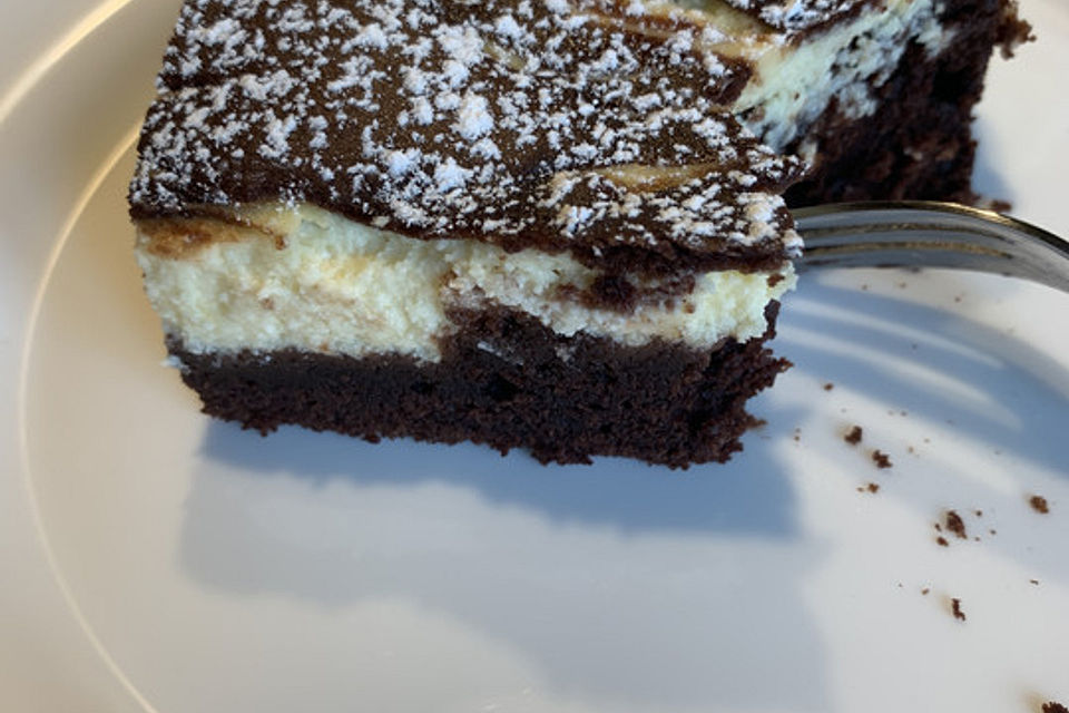 Brownie trifft Cheesecake