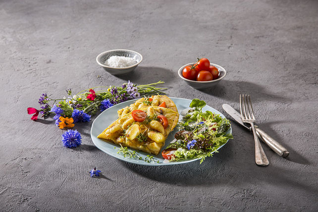 Gnocchi-Omelette Mit Salat-Topping Von Henglein| Chefkoch