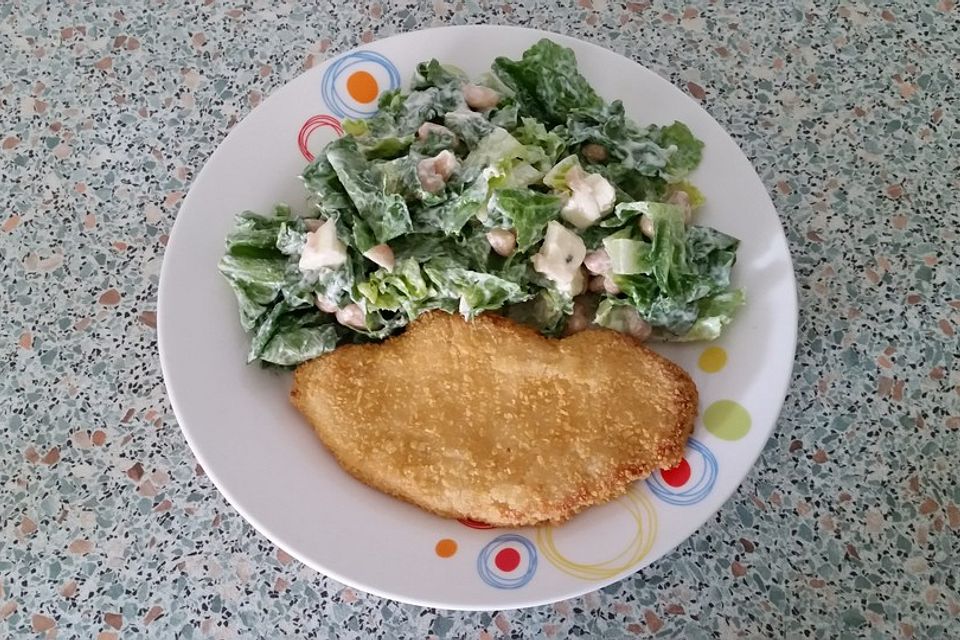 Gekochter Weißer Bohnensalat mit Hirtenkäse