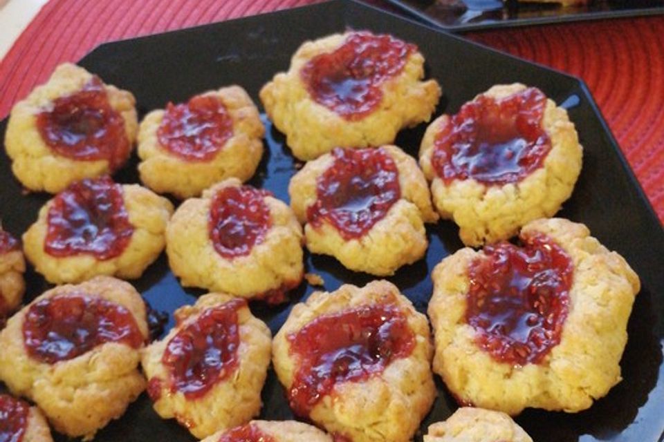 Marmeladenplätzchen ohne Milch