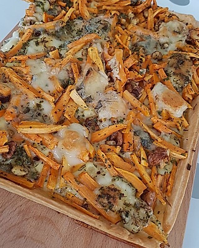Süßkartoffel-Gorgonzola-Tarte
