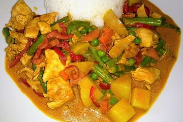 Massaman-Curry mit Hühnerbrust