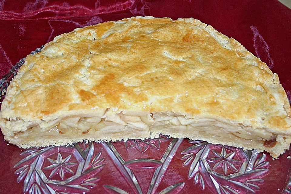 Gedeckter Apfelkuchen