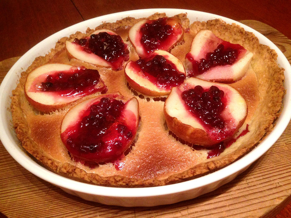 Birnenpie mit Preiselbeeren von LordMontgomery| Chefkoch