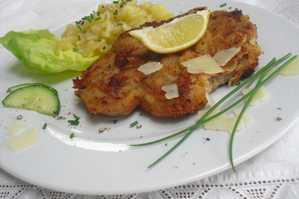 Schweinekotelett mit würziger Panade