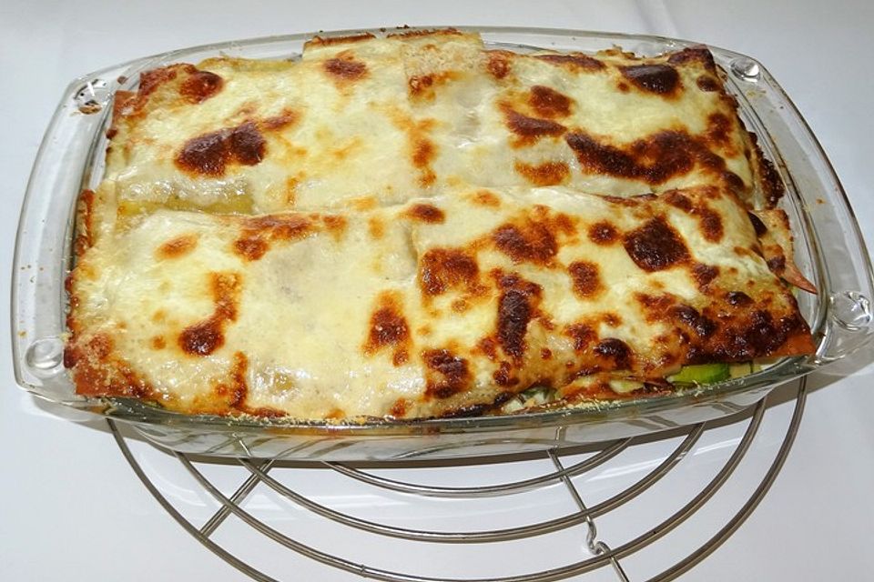 Champignon-Lauch-Spargel-Lasagne à la Didi