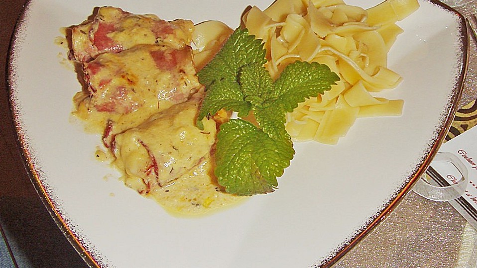 Schweinefilet mit Schinken und Käse von ennamey Schweinefilet mit Schinken und Käse von ennamey