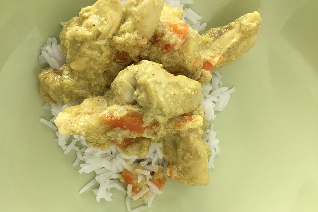 Hähnchenbrustfilet in Honig-Möhren-Bananencurry von shiningone| Chefkoch