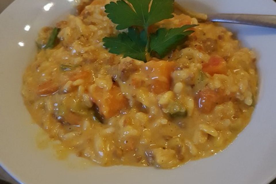 Kürbis-Risotto