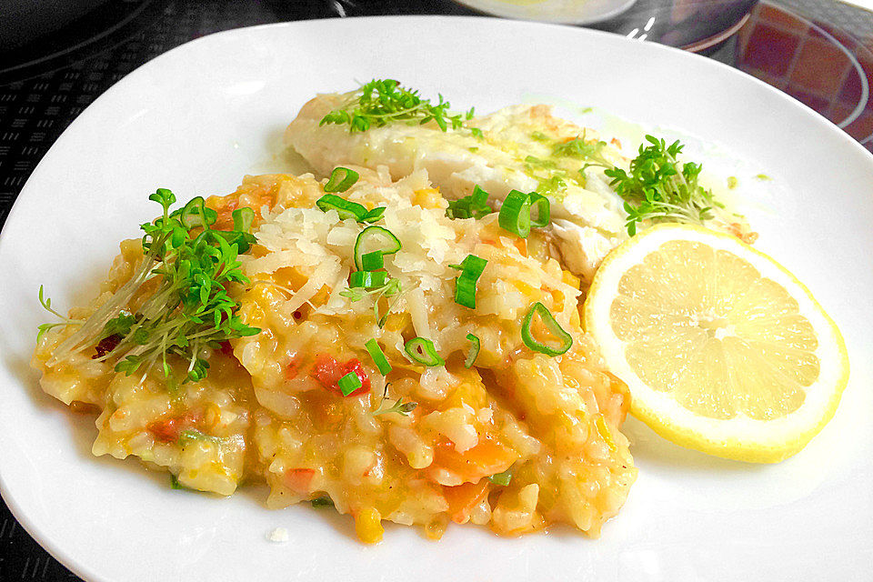 Kürbis-Risotto