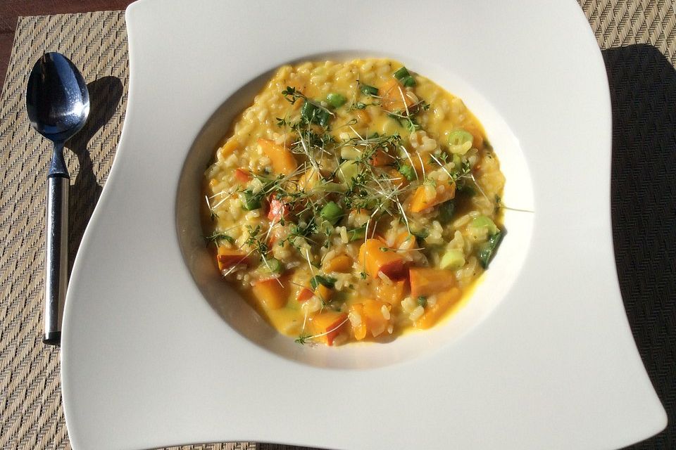 Kürbis-Risotto