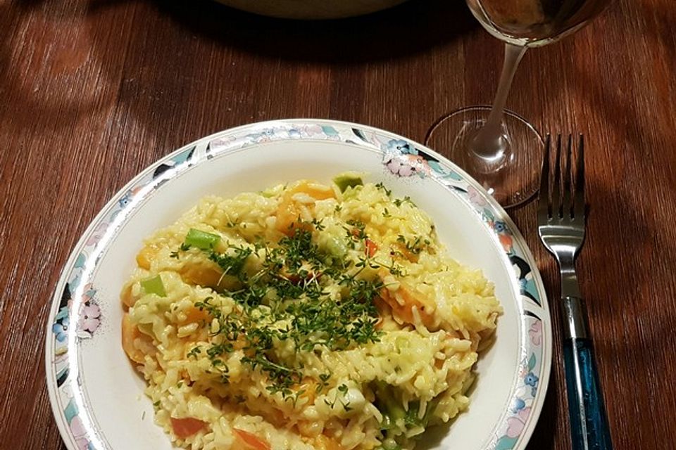 Kürbis-Risotto