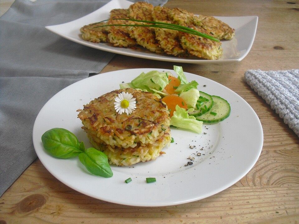 Vegetarische Reis-Zucchini-Bratlinge| Chefkoch