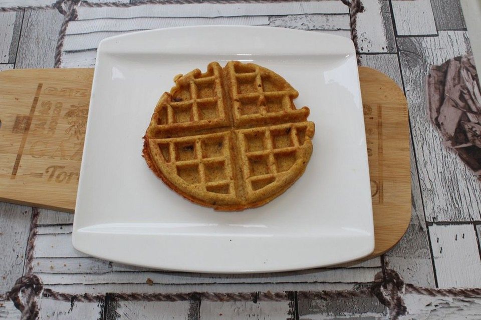 Knusprige Waffel ohne Zucker