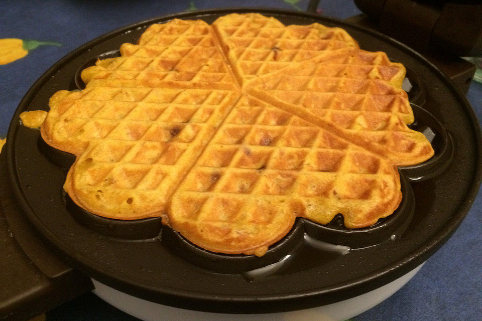 Knusprige Waffel ohne Zucker