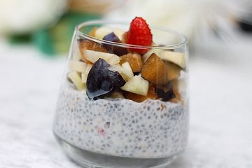 Fruhstucks Chia Overnight Oats Mit Joghurt Und Fruchten Von Zima1015 Chefkoch