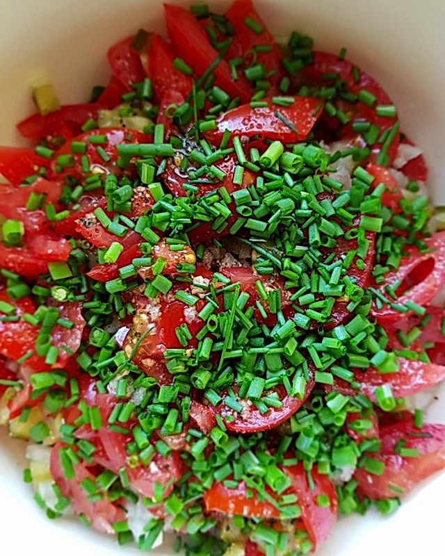 Bulgarischer Tomatensalat