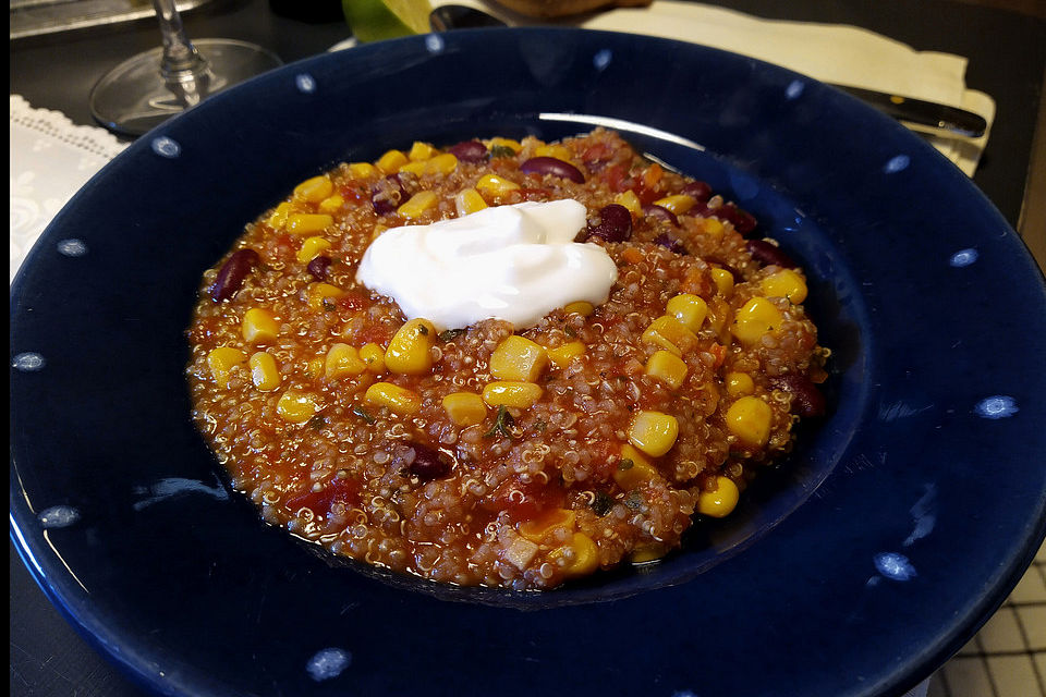 Chili sin Carne mit Quinoa