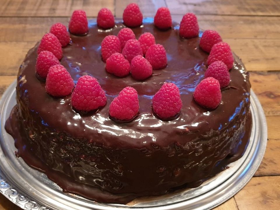 Himbeer-Schokoladen-Kuchen ohne Eier von Finjalou | Chefkoch