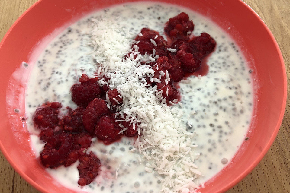 Chia-Mandel-Müsli mit Beeren