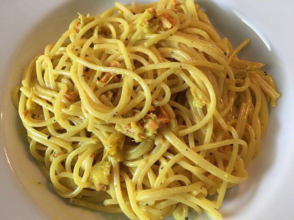 Spaghetti mit Ingwer und Kurkuma von ChTschaikner| Chefkoch