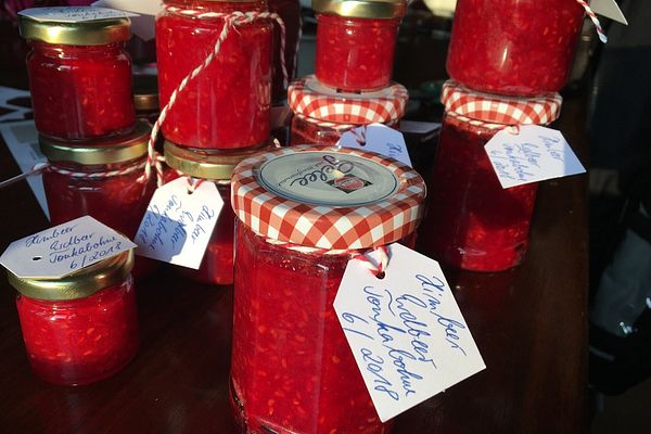 Himbeer - Erdbeer - Konfitüre von Kokoskuchen | Chefkoch