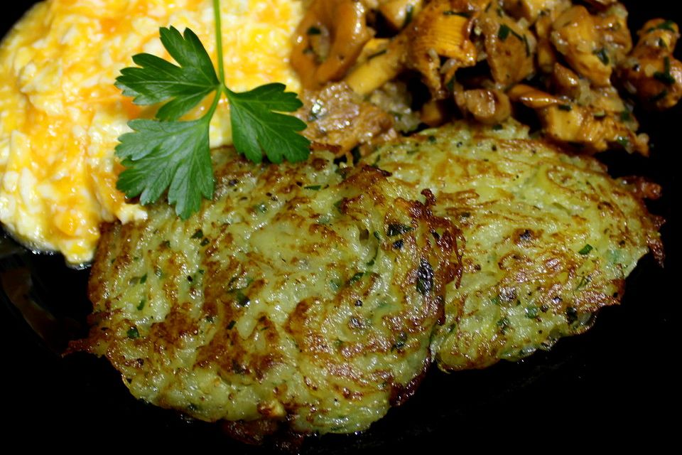 Knusprige Kartoffelrösti ohne Ei