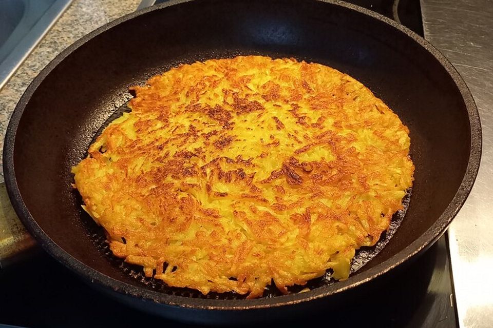 Knusprige Kartoffelrösti ohne Ei