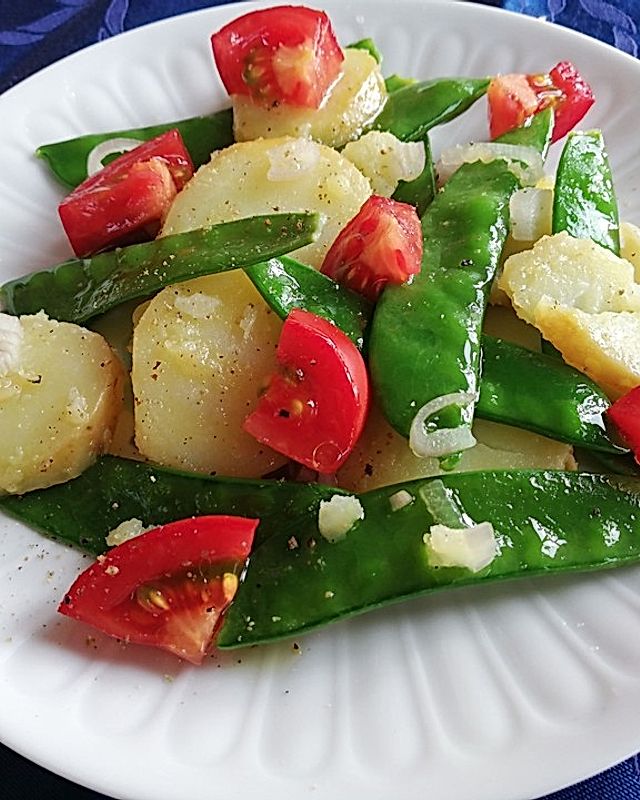 Kartoffel-Zuckerschoten-Salat