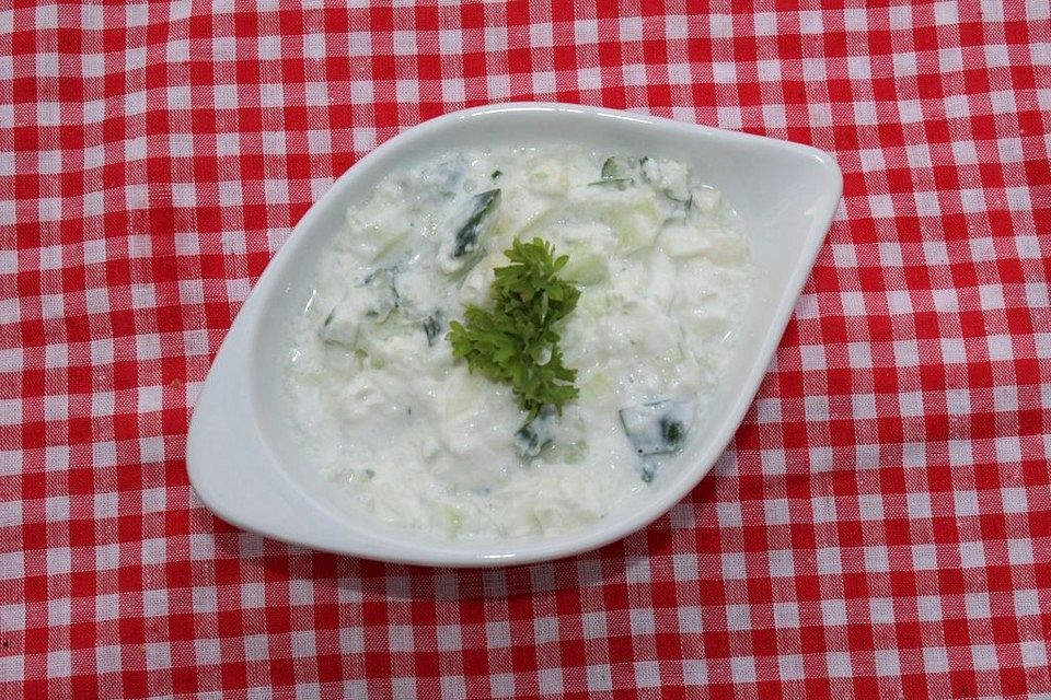 Frischkäse-Dip Feta-Gurke