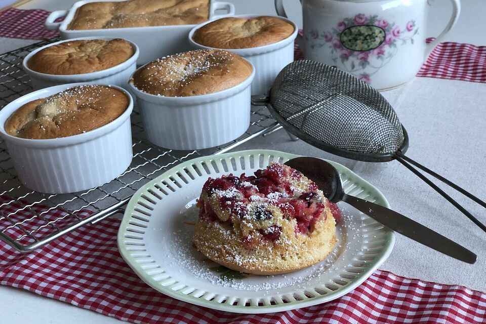 Schnelles Beerenmischung-Soufflé