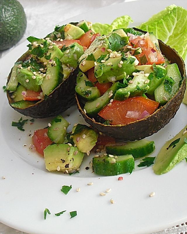 Avocado-Gurken-Tomaten-Salat
