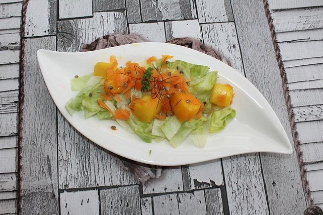 Möhren-Mango-Salat mit Sprossen von jutta_maria| Chefkoch