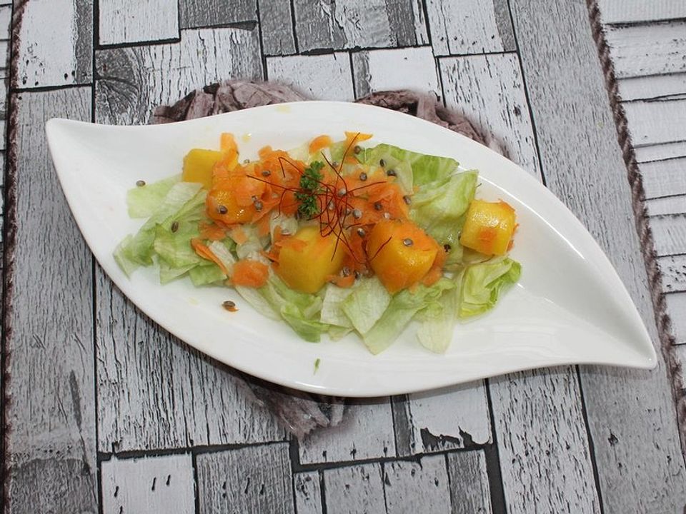 Möhren-Mango-Salat mit Sprossen von jutta_maria| Chefkoch