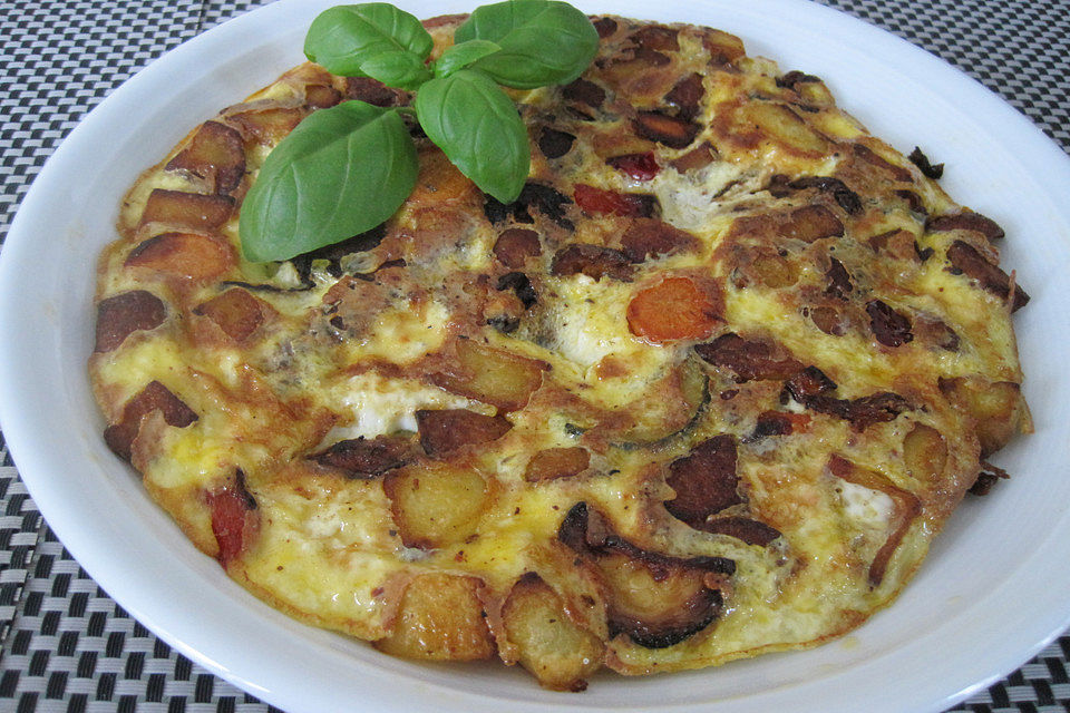 Gemüse - Kartoffel - Omelette