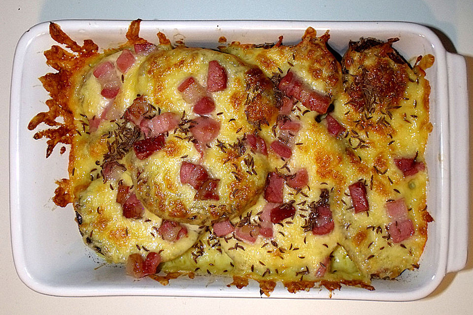 Gebackene Käsekartoffeln Gebackene Käsekartoffeln