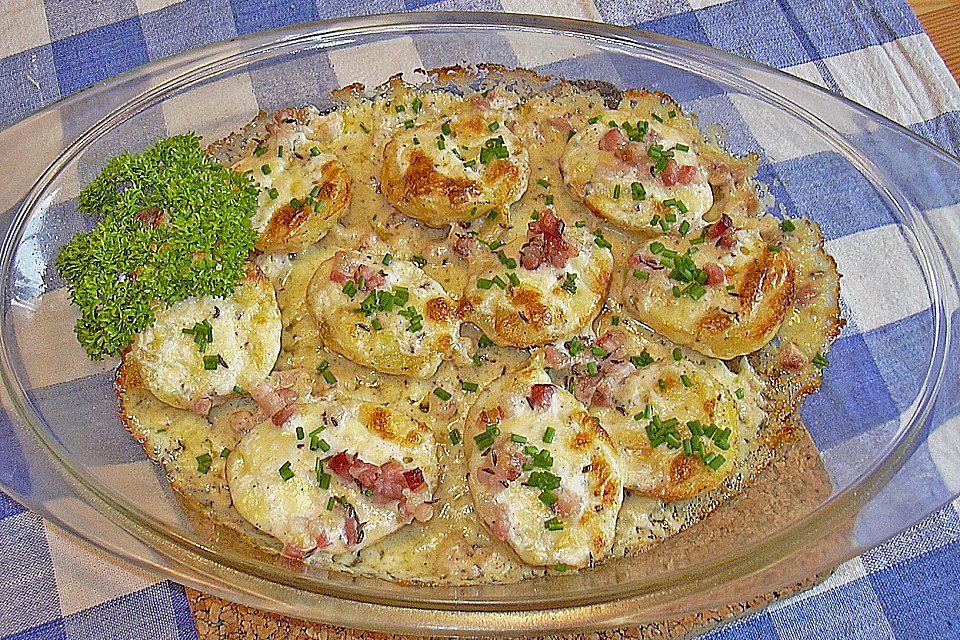 Gebackene Käsekartoffeln Gebackene Käsekartoffeln